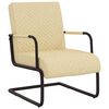 vidaXL Chaise cantilever Cr&egrave;me Similicuir