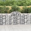 vidaXL Paniers à gabions arqués 14 pcs 200x50x100/120 cm fer galvanisé