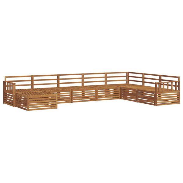 vidaXL Ensembles de canap&eacute;s 8 pcs Naturel Bois d'Acacia Massif