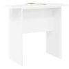 vidaXL Table console Blanc brillant 93 x 40 x 75 cm Bois d'ing&eacute;nierie