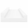 vidaXL &Eacute;tag&egrave;res &agrave; rebord pour cadre photo 2 pcs Blanc 60x9x3 cm MDF