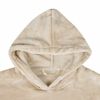 vidaXL Sweat à capuche couverture Beige m Flanelle