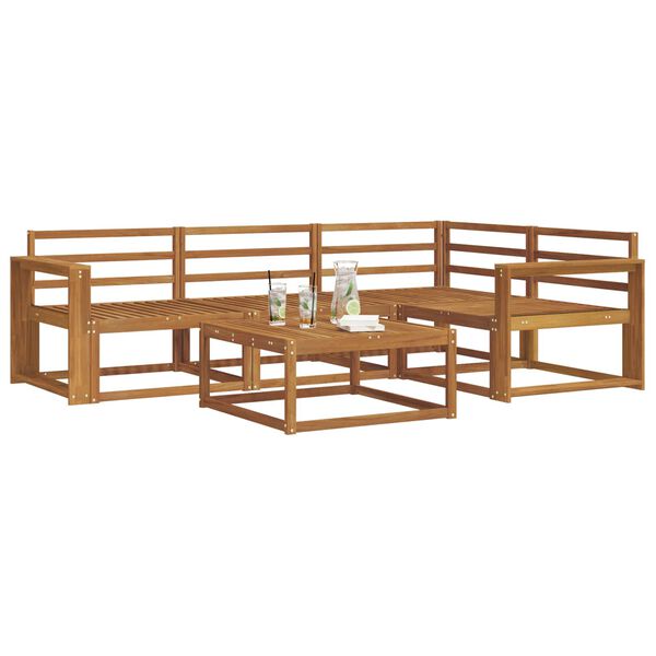 vidaXL Ensemble de canap&eacute;s d'ext&eacute;rieur 5 pcs Naturel