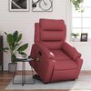vidaXL Fauteuil inclinable de massage Rouge bordeaux Similicuir