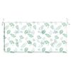 vidaXL Coussin de banc de jardin motif de feuilles 120x50x3 cm