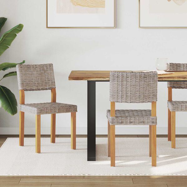 vidaXL Chaise de salle &agrave; manger 2 pcs Gris Kubu 46 x 55 x 84 cm