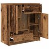 vidaXL Buffet avec tiroirs et portes vieux bois 70,5x34x74,5 cm