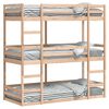 vidaXL Lit superpos&eacute; triple sans matelas 75x190 cm bois de pin massif