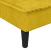 vidaXL Chaise longue jaune velours