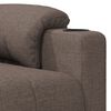 vidaXL Fauteuil inclinable &eacute;lectrique Taupe Tissu