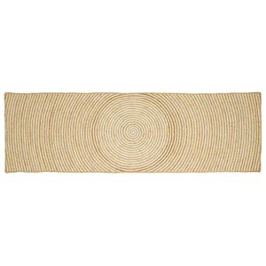 vidaXL Tapis de surface Blanc 60 x 250 cm Jute