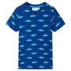 vidaXL T-shirt pour enfants bleu fonc&eacute; 92