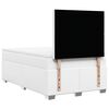 vidaXL Sommier &agrave; lattes de lit avec matelas Blanc 120x200cm Similicuir