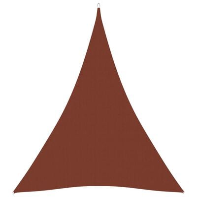 vidaXL Voile de parasol tissu oxford triangulaire 3x4x4 m terre cuite
