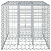 vidaXL Lit sur&eacute;lev&eacute; gabion Argent&eacute; 100 x 60 x 55 cm Acier galvanis&eacute;