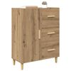 vidaXL Buffet Ch&ecirc;ne artisanal 34 x 69,5 x 90 cm Bois d'ing&eacute;nierie