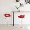 vidaXL Tabourets de bar lot de 2 rouge bordeaux similicuir