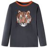 vidaXL T-shirt enfants &agrave; manches longues anthracite 116