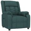vidaXL Fauteuil inclinable Vert fonc&eacute; Tissu