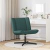 vidaXL Chaise pivotante Vert foncé 63 x 75 x 76 cm tissu