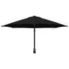 vidaXL Parasol de jardin Noir 248 x 248 x 148 cm Polyester et Acier
