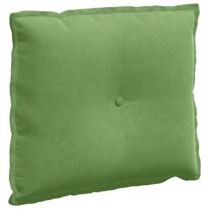 vidaXL Coussin de Dos Vert clair 60 x 50 cm Tissu en velours c&ocirc;tel&eacute;