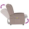 vidaXL Fauteuil de massage inclinable 2 places taupe tissu microfibre