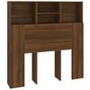 vidaXL Armoire de t&ecirc;te de lit Ch&ecirc;ne marron 100x19x103,5 cm