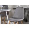 Venture Home Chaises &agrave; manger lot de 2 Polar polyester gris et naturel