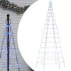 vidaXL Sapin de No&euml;l &agrave; LED 200 LED bleu 180 cm