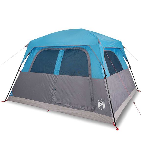 vidaXL Tente de cabine familiale 6 personnes bleu imperméable