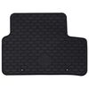 vidaXL Tapis de voiture 4 pcs Noir Caoutchouc