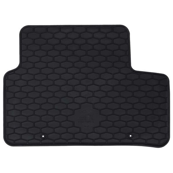 vidaXL Tapis de voiture 4 pcs Noir Caoutchouc