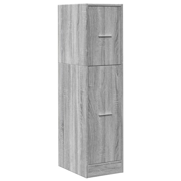 vidaXL Armoire apothicaire sonoma gris 30x41x118 cm bois d'ing&eacute;nierie