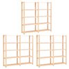 vidaXL &Eacute;tag&egrave;res de rangement &agrave; 5 niveaux 3pcs 170x38x170 cm Pin 500 kg