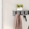 vidaXL Porte-manteau mural Gris Sonoma 80 x 10,5 x 10,5 cm