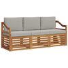 vidaXL Ensembles de canap&eacute;s avec coussin 3 pcs Gris Naturel et Clair