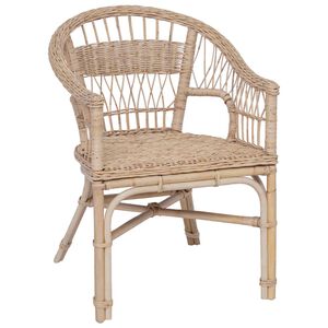 vidaXL Chaise empilable Naturel 60 x 60 x 81 cm Rotin
