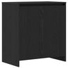 vidaXL Buffet avec tiroir 3 pcs Noir 70 x 41 x 75 cm Bois d'ing&eacute;nierie