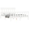 vidaXL Cadre de lit sans matelas blanc 160x200 cm bois de pin massif