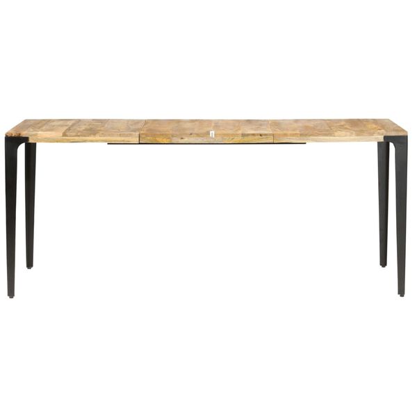 vidaXL Table de salle &agrave; manger 180x90x76 cm Bois de manguier massif