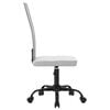 vidaXL Chaise de bureau réglable en hauteur blanc tissu en maille