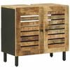 vidaXL Armoire d'&eacute;vier avec stockage Marron et Noir 62 x 33 x 58 cm