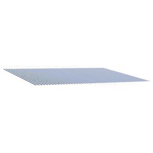 vidaXL Toile de rechange pour auvent Bleu et Blanc 450 &times; 350 cm