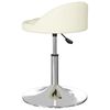vidaXL Tabouret de massage Cr&egrave;me Similicuir