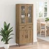vidaXL Haut Armoire avec tiroir Ch&ecirc;ne artisanal 69,5 x 34 x 90 cm
