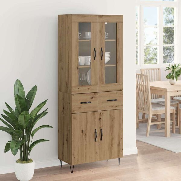 vidaXL Haut Armoire avec tiroir Ch&ecirc;ne artisanal 69,5 x 34 x 90 cm