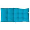 vidaXL Coussins de chaise &agrave; dossier bas lot de 6 bleu clair