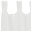 vidaXL Rideaux en voile avec boucles 2 pcs blanc 140x140 cm