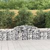 vidaXL Paniers à gabions arqués 8 pcs 300x50x60/80 cm fer galvanisé